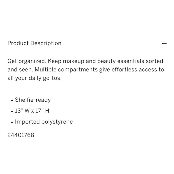 VS PINK Acrylic Makeup Tray Organizer Shelf NEW **SEE DESCRIPTION** - Picture 5 of 5